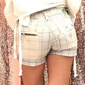 COPY - Miss60 plaid denim shorts new W/tags